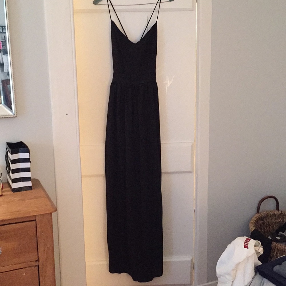 Black maxi dress